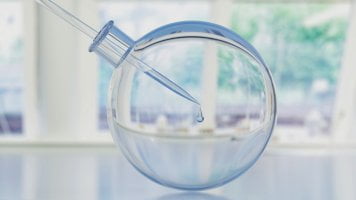 laboratory dropper and bottle