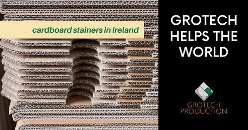 grotech helps the world - pile of cardboard