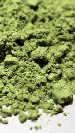 pile of green powder