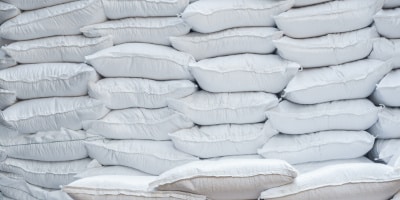 stacks of large bags