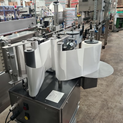 the new labeller on the factory floor